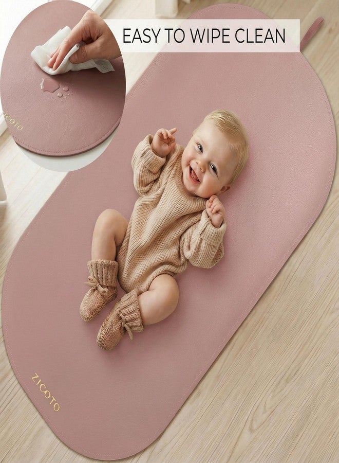 ZICOTO Beautiful Portable Baby Changing Pad - Wipeable and Easy to Clean Diaper Changing Mat - The Perfect Waterproof Vegan Leather Pad for Traveling - Image 5