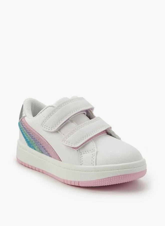 JUNIORS Girls Hook & Loop Ankle Sneakers