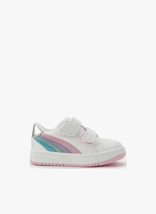 JUNIORS Girls Hook & Loop Ankle Sneakers