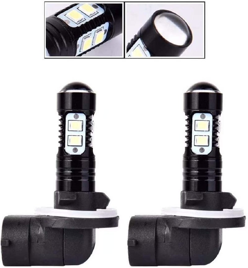 JahyShow 4 Pack 50W Super Bright 881,889,862,886,894,896,898 10 LED Fog Light Bulbs 881 DRL Lights Daytime Runnig Lights,6500K Cool White - Image 3