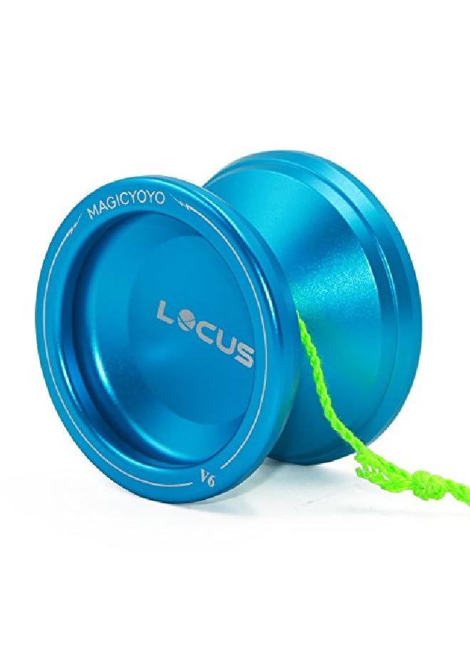 MAGICYOYO - Responsive Yoyo V6 For Kids Beginners Alloy Metal Yoyos , Yoyo Ball Glove 5 Strings Set Deep Blue - Image 1