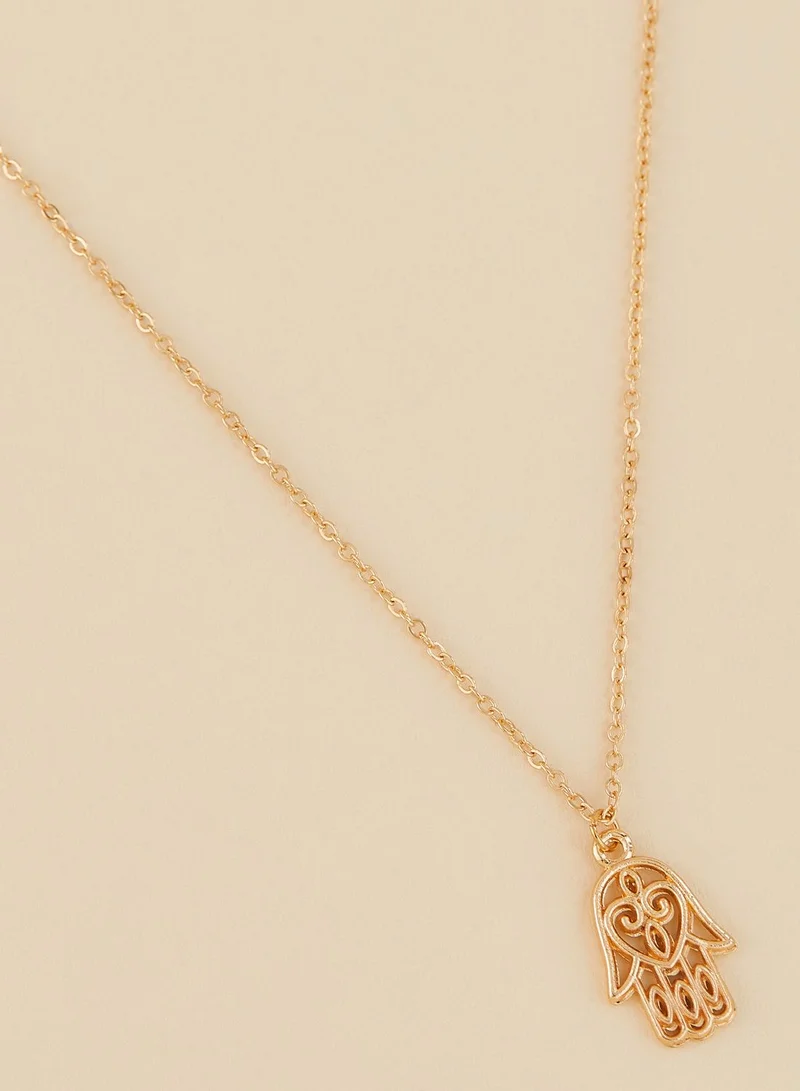 Ginger Hamsa Hand Necklace Gift Card