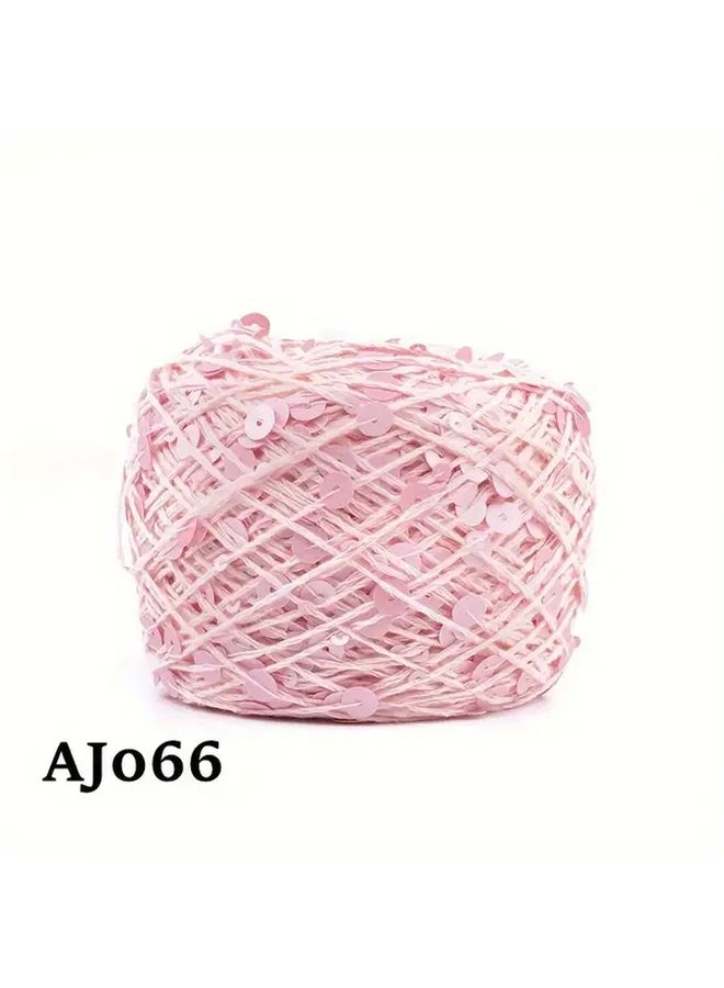 خيوط قطنية لامعة بحبيبات مزركشة بمقاس مزدوج 3مم 6مم 50 جرام اللون AJ040 للحياكة والخياطة وأعمال الحرف اليدوية DIY - Image 4