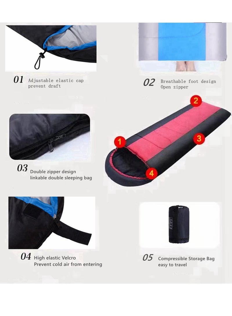 Generic Widened Sleeping Bag Lightweight Waterproof Warm Adult Camping Sleeping Bag With Compression Bag Backpack Sleeping Bag For Outdoor Camping Hiking And Traveling - Image 4