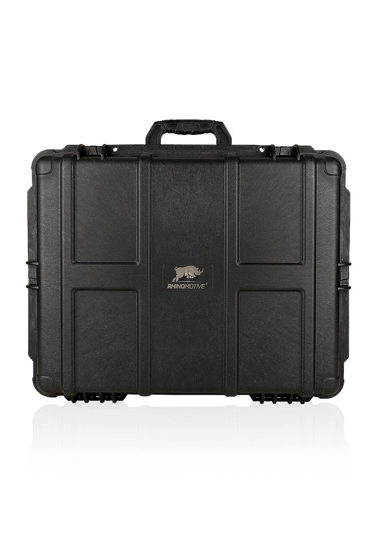RHINOMOTIVE Sturdy Tool Box With protection Foam Sheets Black 61.9X49.1X22.2 CM  - Image 1