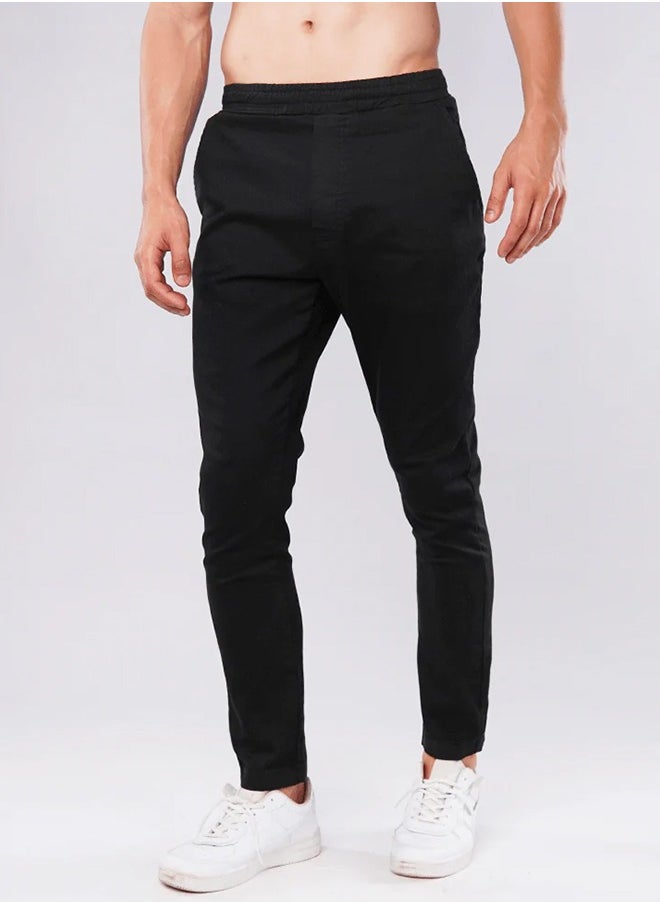 Men's Comfortable Slim-Fit Soot Black All Day Pant - pzsku/Z2CB5CFC7AD574CAEB08BZ/45/_/1721742765/870be93d-7792-49c6-9b14-465e52b7e3e3