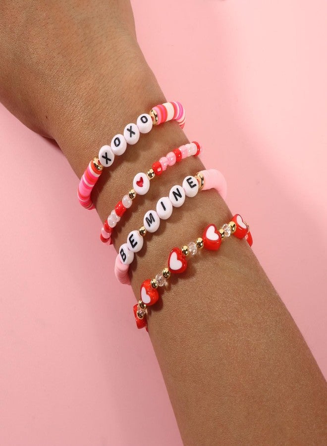 AULSIEY Galentines Day Gifts Friendship Bracelets for Women Teens,Valentines Day Gifts for Her,Galentines Day Party Favors for Friends, Best Friend Bracelets Heart Wish Bracelets Gifts for Sister Bestie - Image 4