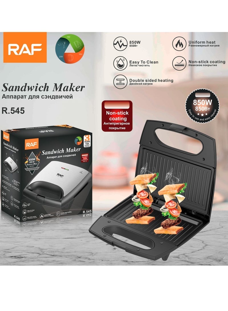 RAF Household Double-sided Heating Sandwich Machine Multifunctional Breakfast Machine Bread Machine - Image 2