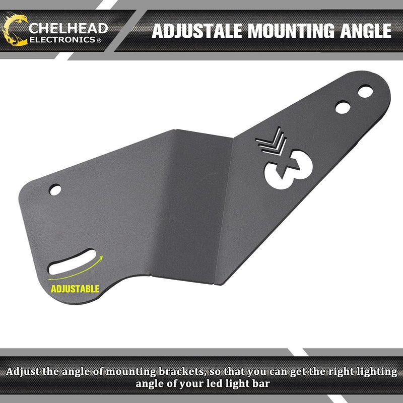 Chelhead X3 50 Inch Light Bar Roof Mounting Bracket for Can-Am Maverick X3 (2017-2021) - Image 2