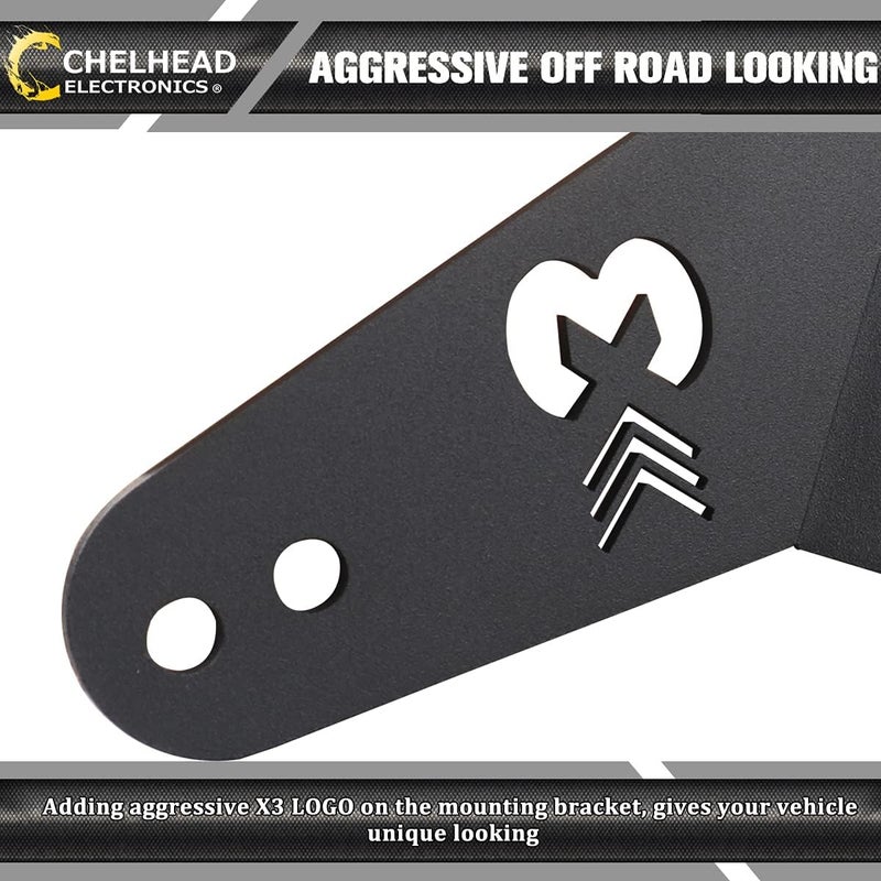 Chelhead X3 50 Inch Light Bar Roof Mounting Bracket for Can-Am Maverick X3 (2017-2021) - Image 4