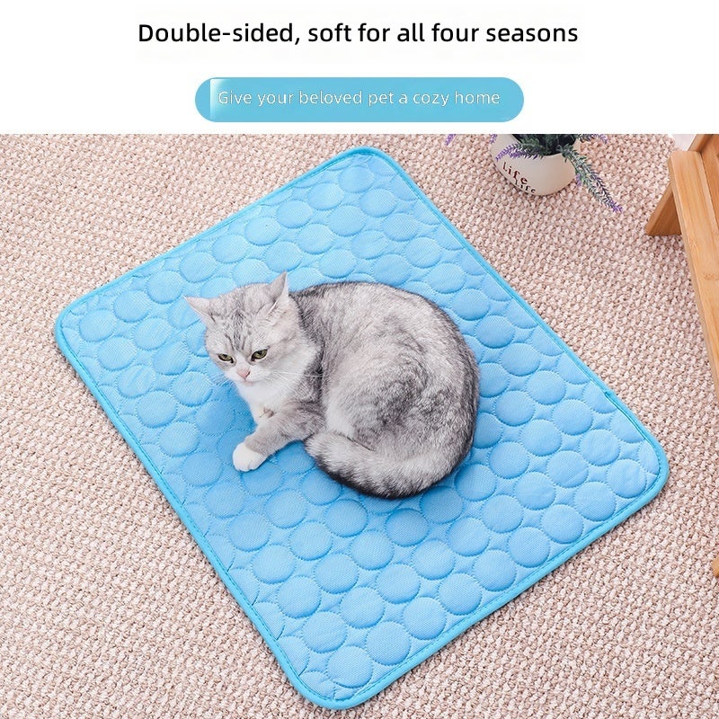 PET DOG ICE SILK COOL MAT - Summer Pet Bed for Dogs and Cats, Breathable &  Washable - Image 4