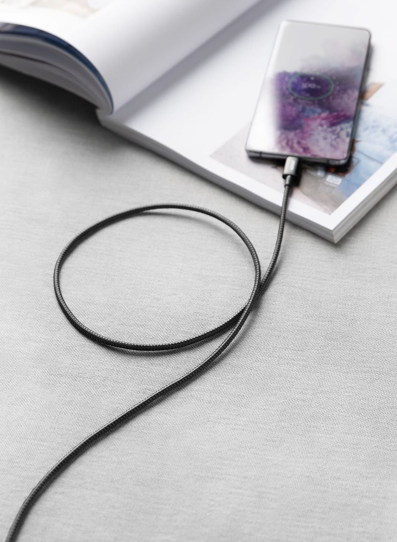 كابل Anker 333 USB-C إلى USB-C (3أقدام نايلون) كابل شاحن USB C 100 واط لجهاز MacBook Pro 2020، iPad Pro 2020، Switch، Samsung Galaxy S20 Plus S9 S8 Plus