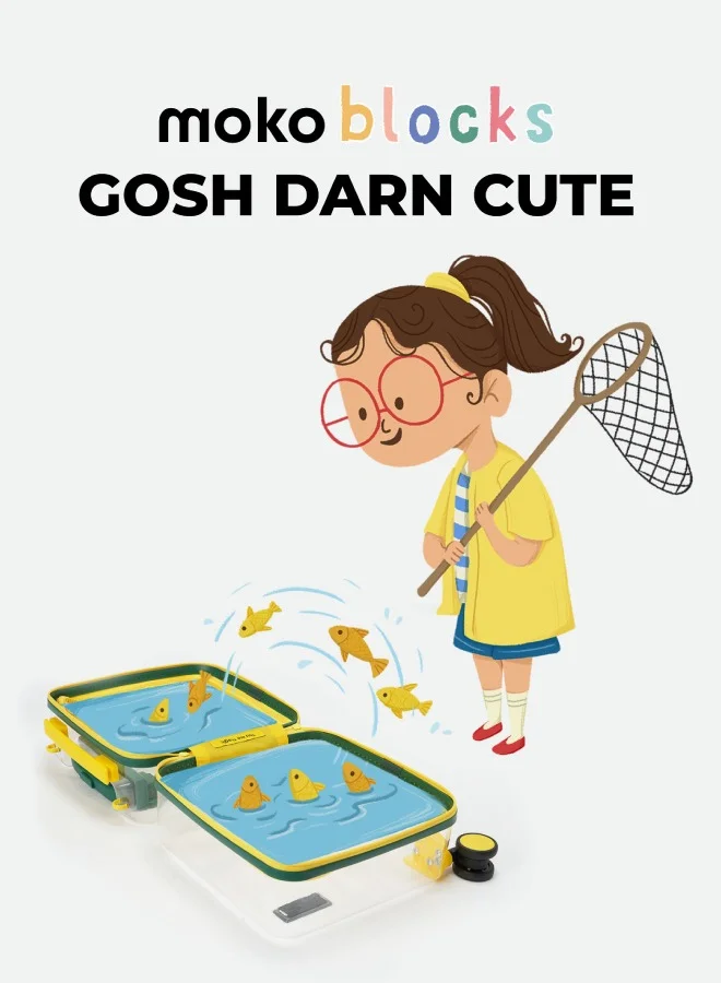 موكوبارا للتجارة ذ.م.م حقيبة سفر موكو بلوكس للأطفال من البولي كربونات خفيفة الوزن غير قابلة للكسر بعجلات  سم، الرجل الخفي