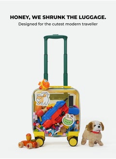 Mokobara MOKOBARA The Moko Blocks Unbreakable Polycarbonate Extra Light Weight Kids Luggage | Hard Trolley Suitcase for Kids (38 cms (3-8 Years), Invisible Man)  - Image 3