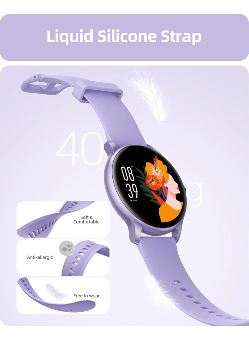 Parsonver Smart Watch for Women, Answer/Make Calls, 1.32" HD Fitness Tracker 100+ Sport Modes/Heart Rate/Blood Oxygen/Sleep Tracker/IP68 Waterproof, Fitness Watch for Android iPhone, SPROD1 - Image 2