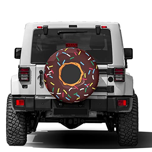 Foruidea Donut Spare Tire Cover DustProof Wheel Tire Cover Fit Trailer RV SUV and Many Vehicle 15 Inch - Image 3