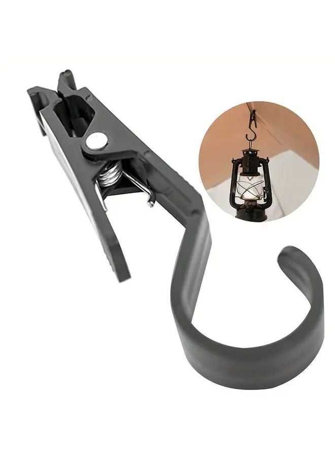 Multifunctional Black Outdoor Tent Clip Lightweight Hook Holder For Camping Travel - Image 2
