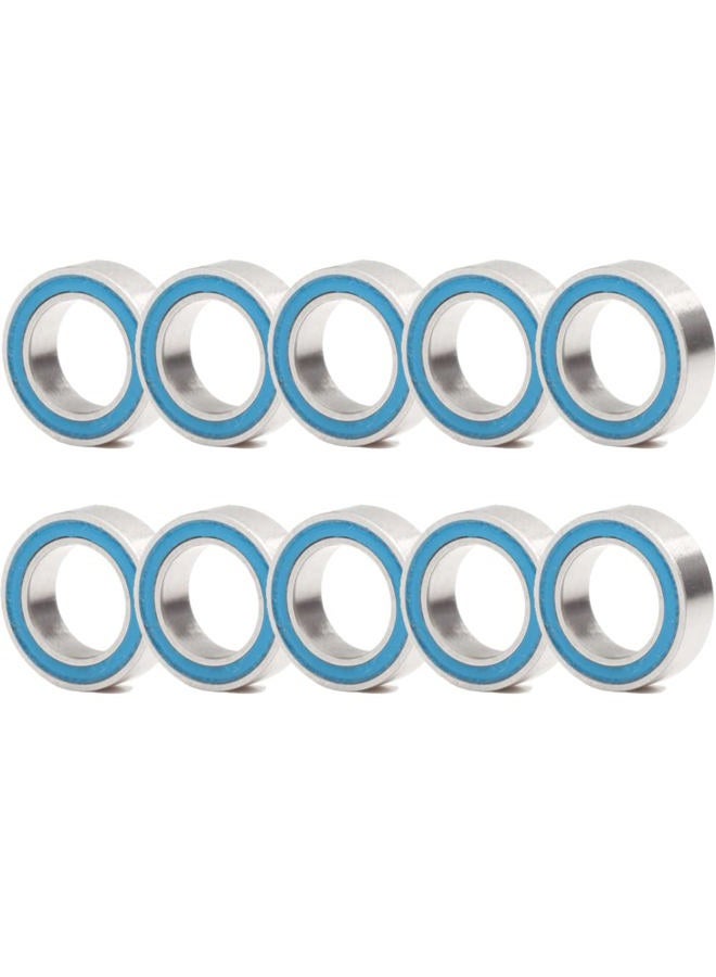 FUSHIBEARING (Blue) - MR85-2RS Ball Bearing 5x8x2.5mm for Traxxas RC Vehicles 5114 Slash Rustler,5x8 Rubber Sealed Ball Bearings (Pick of 10pcs) (Blue) - Image 1
