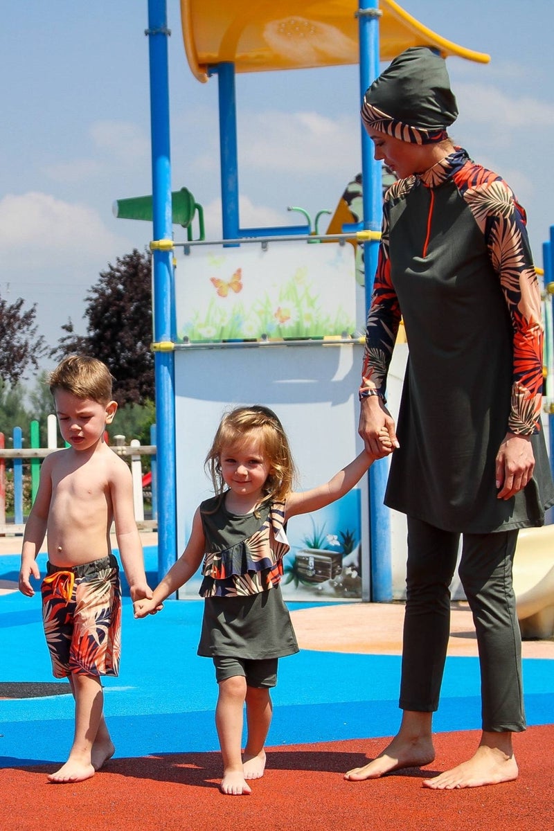 Marina Kids Swimsuit K2212-KHAKI  - Image 1