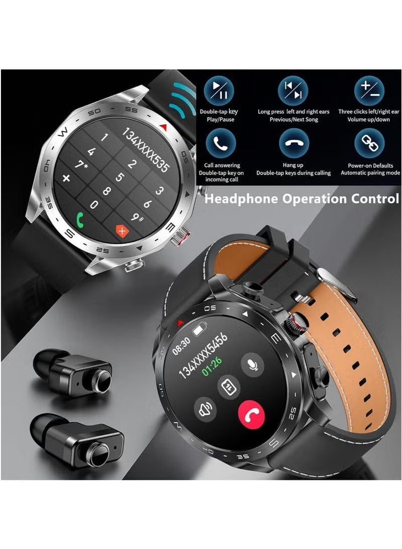 Haino Teko mart Watch with Earbuds, 1.52” HD Big Screen (Make/Answer Calls), itness Tracker with Sleep Monitor, 100+ Sports Modes,for iPhone & Android Phones for Men Women Kids - Image 5