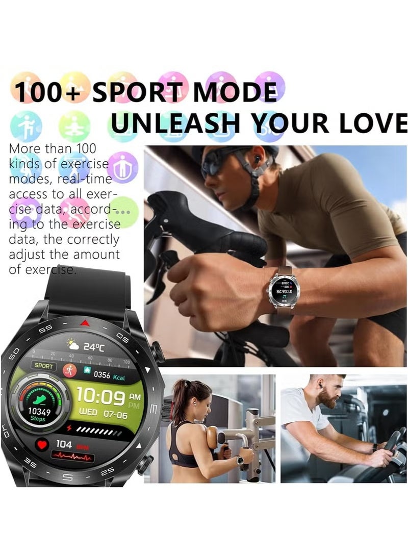 Haino Teko mart Watch with Earbuds, 1.52” HD Big Screen (Make/Answer Calls), itness Tracker with Sleep Monitor, 100+ Sports Modes,for iPhone & Android Phones for Men Women Kids - Image 4