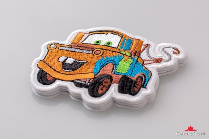 Embrosoft Cars Mater Cartoon Film Embroidered Patch Iron On (3.7" x 3") - Image 3