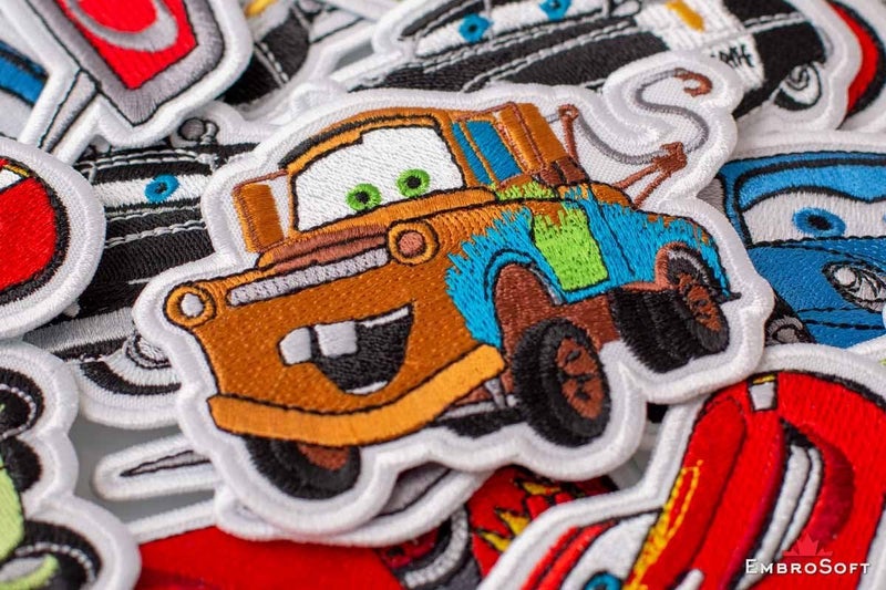Embrosoft Cars Mater Cartoon Film Embroidered Patch Iron On (3.7" x 3") - Image 5