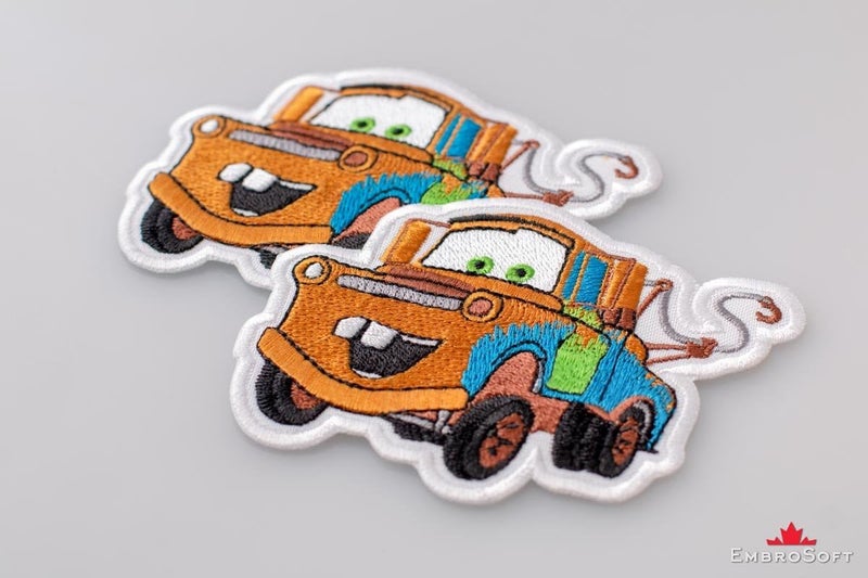 Embrosoft Cars Mater Cartoon Film Embroidered Patch Iron On (3.7" x 3") - Image 4