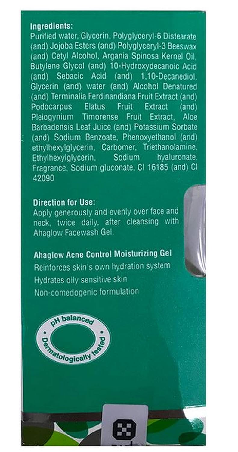 Ahaglow  Tube of 50g Acne Control Moisturizing Gel - Image 2