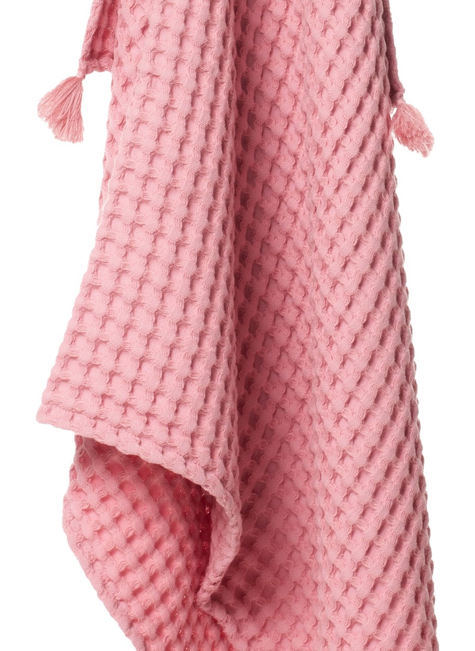 Casadora Baby 100% Cotton Single Thick Waffle Blanket - Pink - 160 x 220 cm  - Image 3