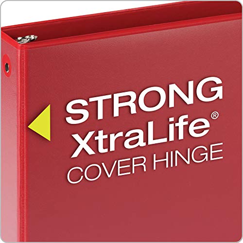 Cardinal مجلدات كاردينال 3 حلقات، حلقات دائرية، تحمل 350 ورقة، عرض ClearVue، غير لاصق، ألوان متنوعة (79550)، 1.5 بوصة (عبوة من 4) - Image 3