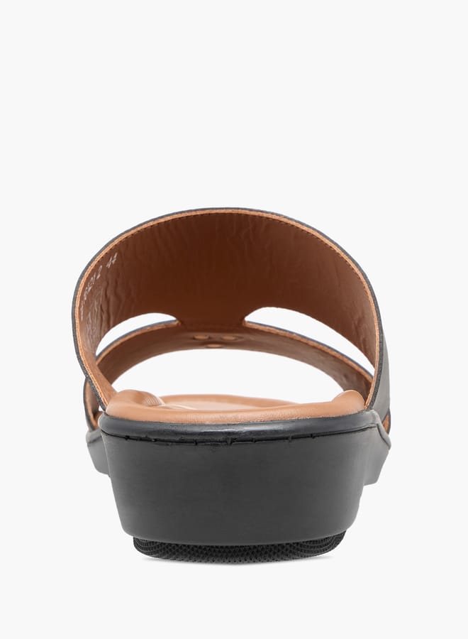 ال بي ال من شو اكسبرس صنادل عربية رجالية سادة سهلة الارتداء - Image 4