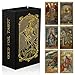 EGCUQ 78 Tarot Cards with Guide BookRider Waite Tarot DeckGold Foil Tarot Cards Deck for Beginners Waterproof and Durable - Image 2