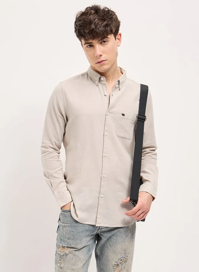 THE BEAR HOUSE Men's Shirt for Casual and Formal Wear | Classic Button-Down Style for Office, Daily Use, Travel, Events & All-Season Outfits | Versatile & Stylish Wardrobe Essential for Every Occasion