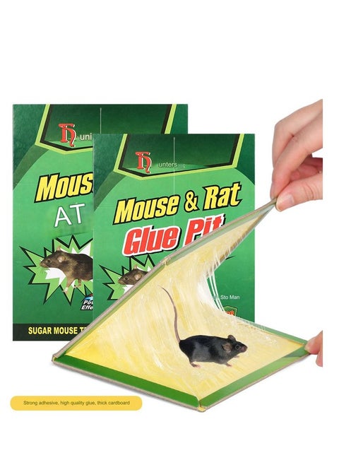 5-Pack Mouse Rat Glue Trap, Strongly Adhesive Sticky Glue Traps for Mice, Mouse Sticky Traps, Mouse Glue Traps, Sticky Rat Traps Indoor for Home