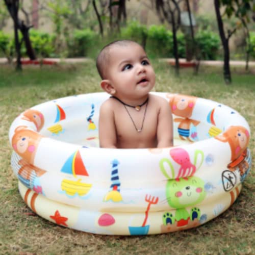 KIDZYMON® Beach Baby Bath tub for Baby Age 0 to 2 Years I Bath tub for Kids Home and Travel with Size 2 Feet - 24 inches I Pack of 1 I No Air Pump - Image 3