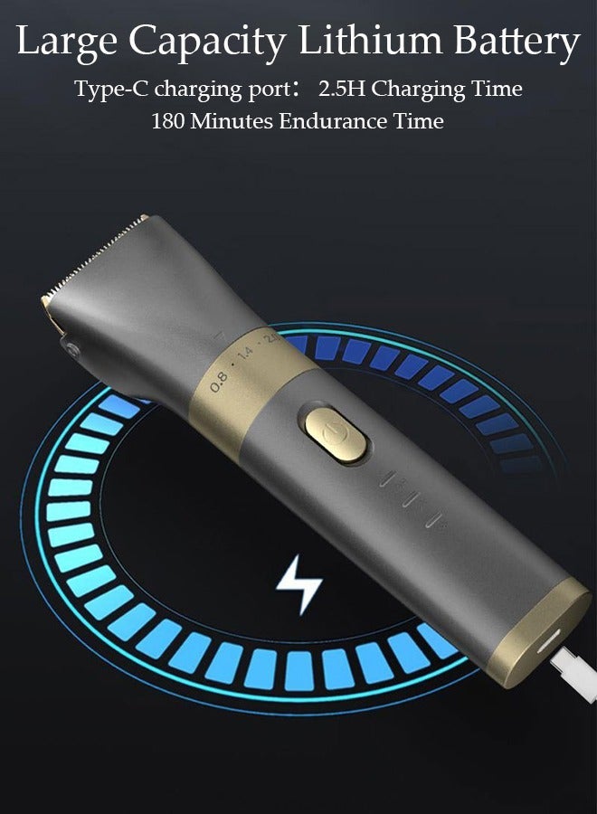 DUNISO Cordless Hair Clippers with 5 Modes, 4 Kinds of positioning combs, Detachable Blades, Turbo Motor Professional Beard Grooming Kit for Barbers Convenient at Home Haircutting - Image 5