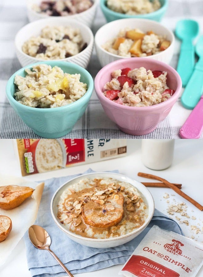 Quaker 60-Piece So Simple Instant Oatmeal Suitable As Baby Food in Original Flavor Individually Wrapped - Image 5