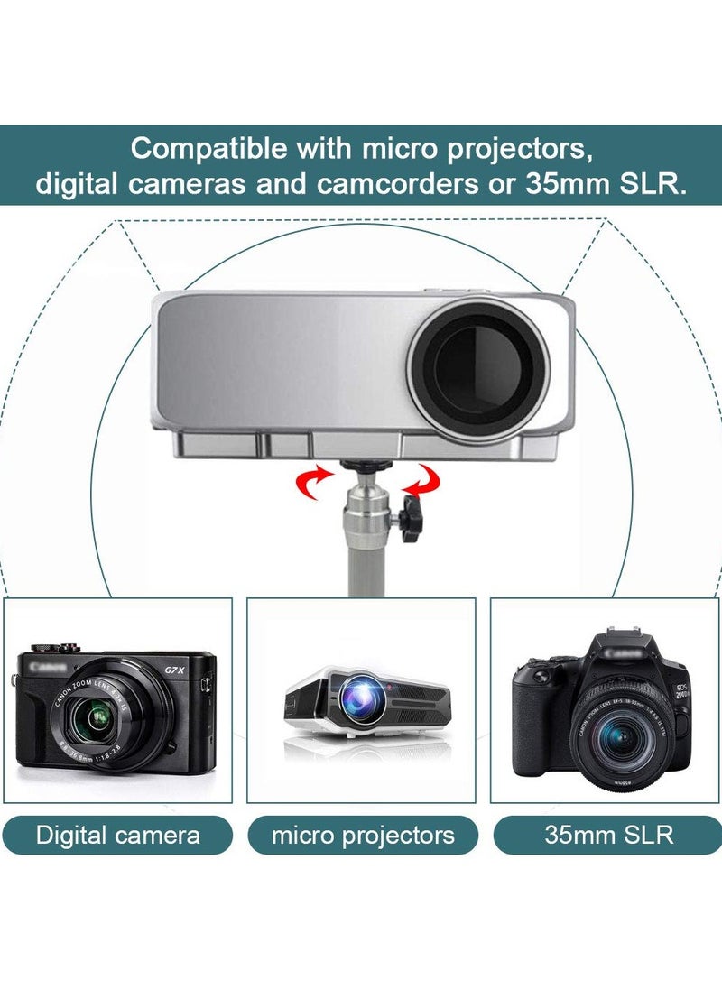 SYOSI - Projector Wall, Mini Ceiling Mount Stand, Universal Projector Ceiling,  Mount Bracket 360 Swivel, 90 Tilt Wall Mount Hanger Tilt & Swivel Projector Holder, for Most Mini Projector Bracket - Image 1