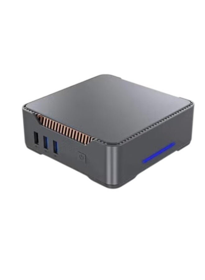كمبيوتر مكتبي صغير الحجم، ذاكرة وصول عشوائي 16 جيجابايت، قرص صلب SSD بسعة 512 جيجابايت، واي فاي، بلوتوث، دقة 4K فائقة الوضوح أسود