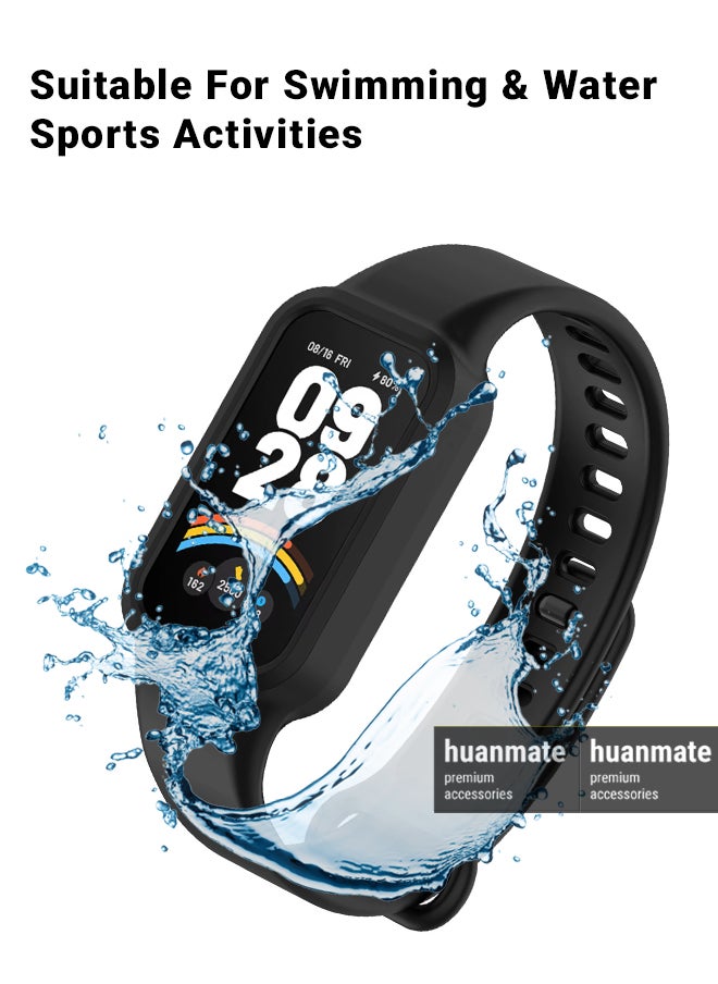 huanmate - Xiaomi Smart Band 9 Active Soft Silicone Replacement Strap - High Quality, Lightweight, Stylish & Durable - Easy Installation - Replacement Strap for Xiaomi Smart Band 9 Active - Image 1