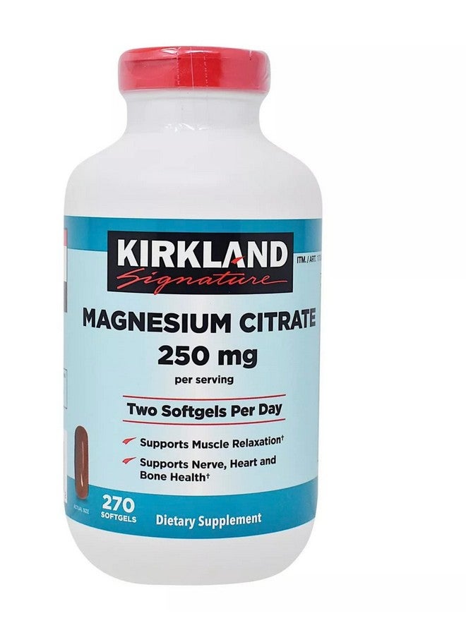 Kirkland كركلاند سيغنيتشر سترات المغنيسيوم 250 ملغ كبسولات لينة (270 عدداً) (عبوتان) - Image 1