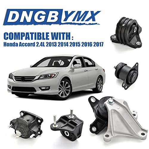 Dngbymx Engine Motor Mount Set Compatible with Honda Accord 2.4L 2013 2014 2015 2016 2017 Replace # A65072 A65054 A65040 A65068 A65071 - Image 2