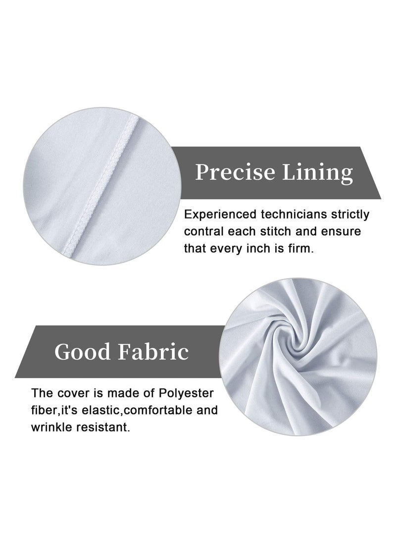 Arabest - Spandex Table Cloth, 6ft Table Cover Rectangular Stretch Table Cloth Tight Fit Tablecloth for Parties, Trade Shows, Weddings and Events of All Kinds(White) - Image 1