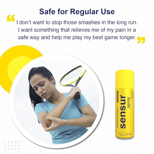 Sensur Ayurvedic Fast Pain Relief Spray - 100ml + 7ml (Pack of 1 x 107ml) | Safe for Men, Women & Kids | 100% Ayurvedic Formula with Fast Action - Image 3