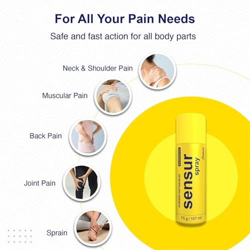 Sensur Ayurvedic Fast Pain Relief Spray - 100ml + 7ml (Pack of 1 x 107ml) | Safe for Men, Women & Kids | 100% Ayurvedic Formula with Fast Action - Image 5