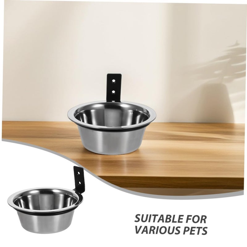 Wall Mounted Elevated Dog Bowls 6 Inch Raised Feeder With Stainless Steel Bowls For Small Dogs - Image 4