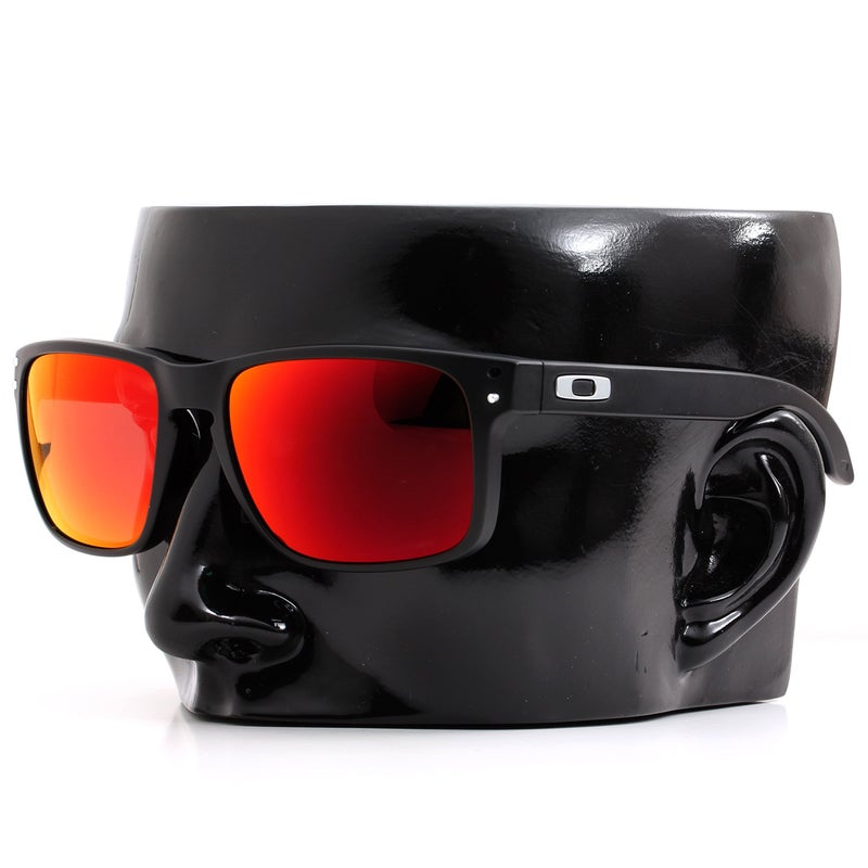 IKON LENSES Polarized Ikon Iridium Replacement Lenses for Oakley Holbrook Sunglasses - Red Mirror  - Image 1