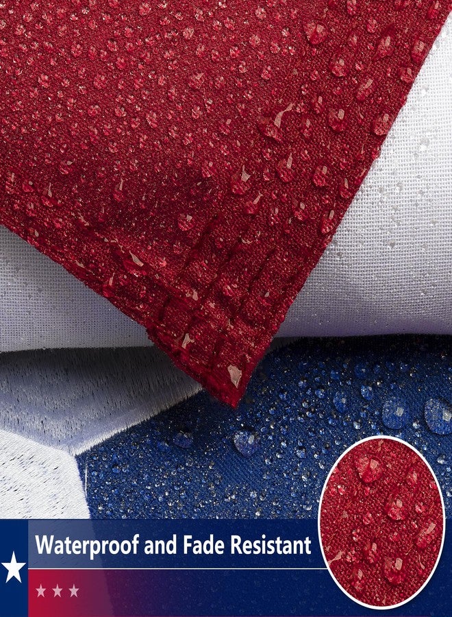 DANF FLAG Texas 3x5 Ft TearProof Series for Outside, Made in USA, Longest Lasting, Super Tough Fade Resistant Spun Polyester, High Wind TX Outdoor s Embroidered Stars, Sewn Stripes, Brass Grommets - Image 3