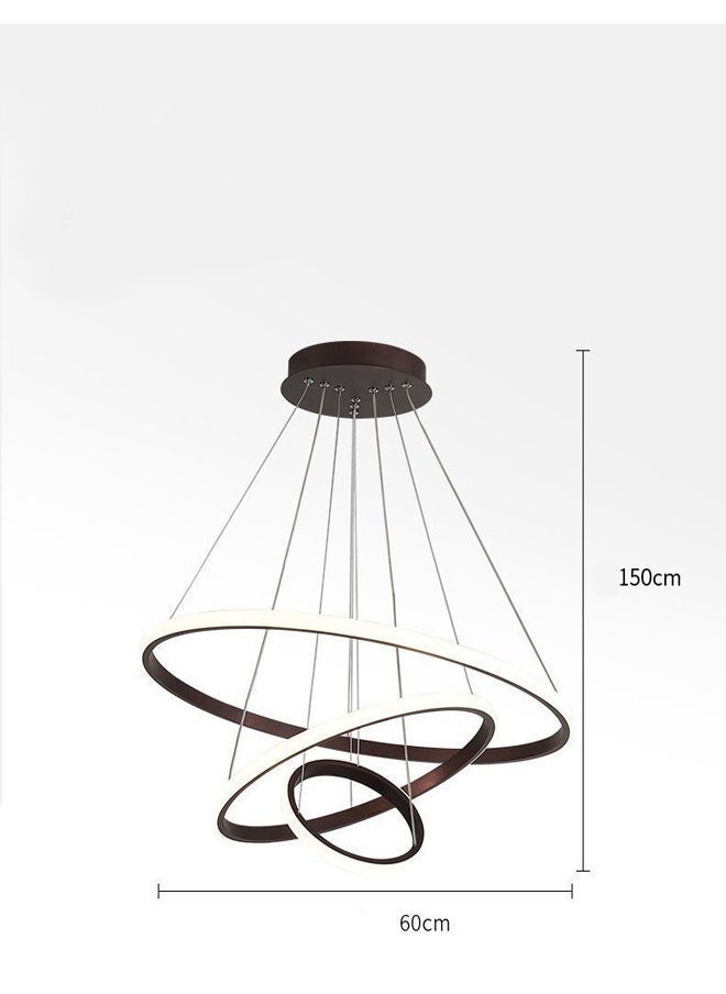 fashionhome الحديثة قلادة مصباح حلقات LED دائرة السقف شنقا الثريا  - Image 5